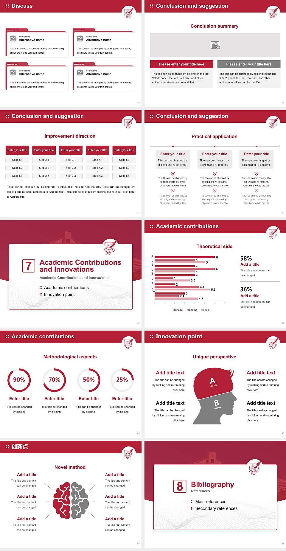 Kobe Women’s University Graduation Thesis Defense PPT Template4:3 ratio PPT effect preview image6