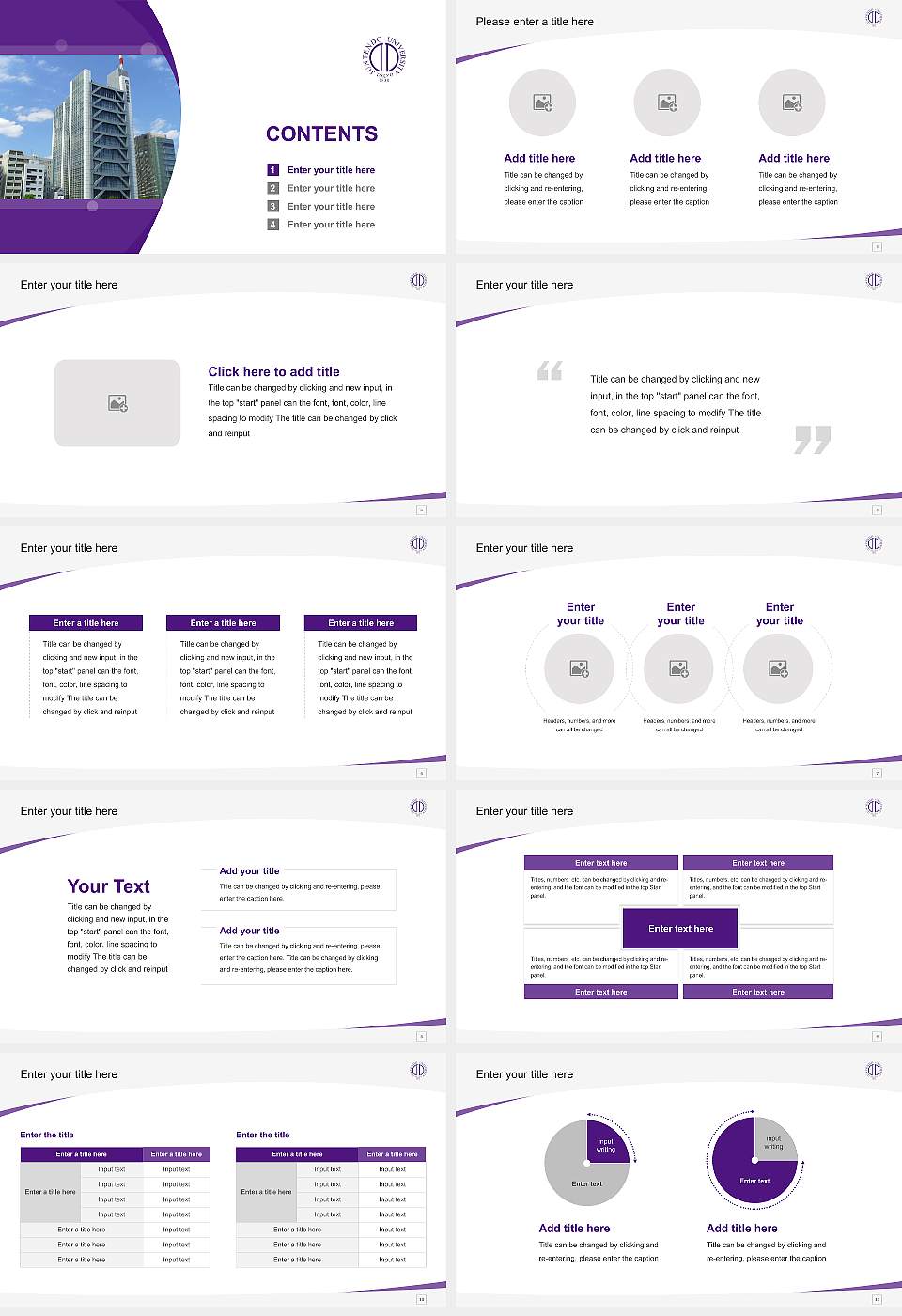 Juntendo University Course/Courseware Creation PPT Template16:9 ratio PPT effect preview image2