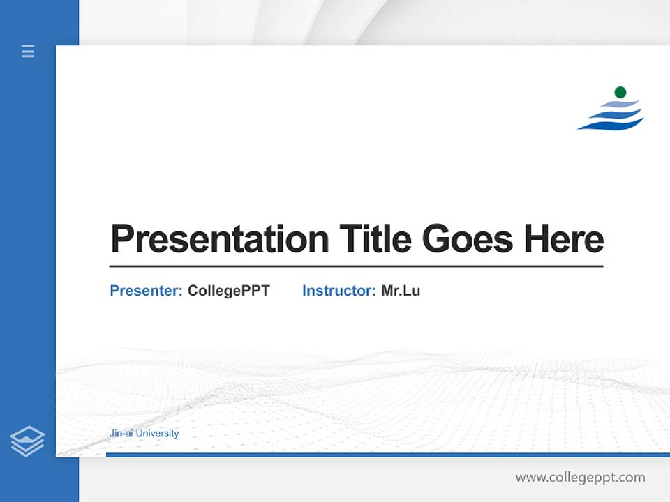 Jin-ai University Thesis Proposal/Graduation Defense PPT Template4:3 ratio PPT effect preview image5