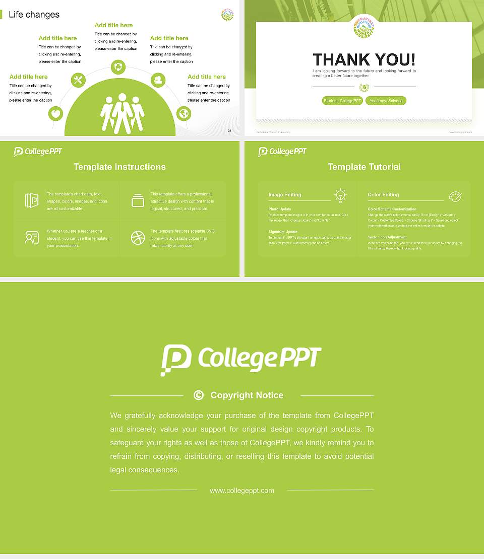 Kamakura Women’s University National Scholarship Defense PPT Template16:9 ratio PPT effect preview image4