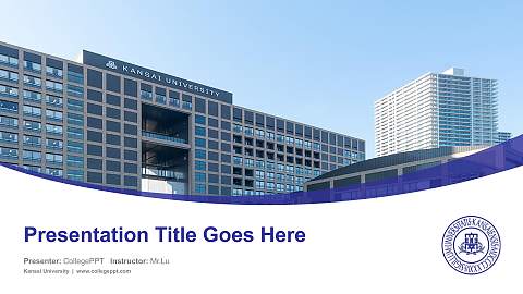 Kansai University Course/Courseware Creation PPT Template