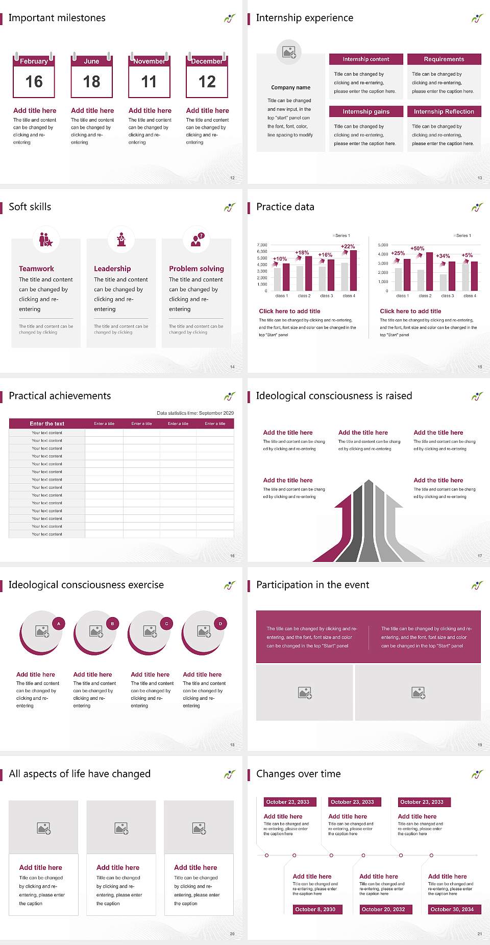 Joetsu University of Education National Scholarship Defense PPT Template4:3 ratio PPT effect preview image3