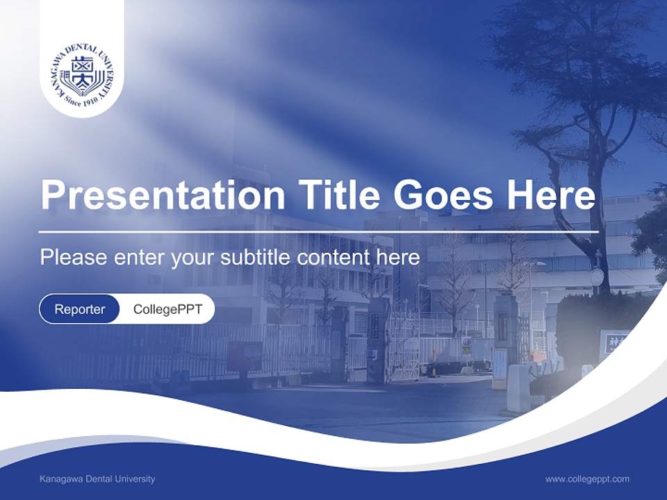 Kanagawa Dental University Lecture Sharing and Networking Event PPT Template4:3 ratio PPT effect preview image4