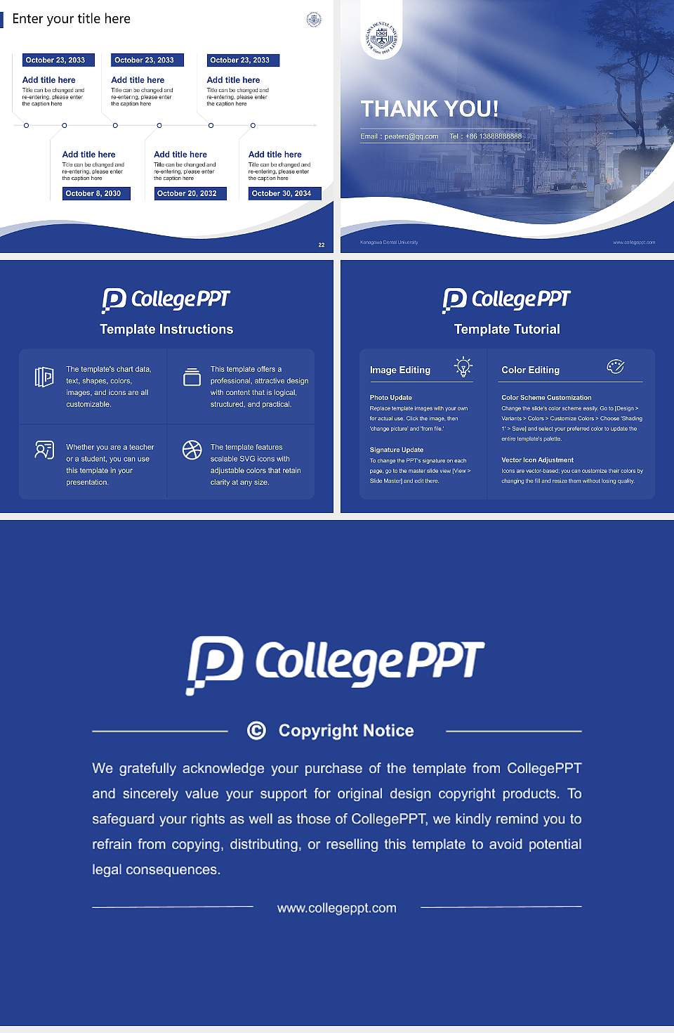 Kanagawa Dental University Lecture Sharing and Networking Event PPT Template4:3 ratio PPT effect preview image4