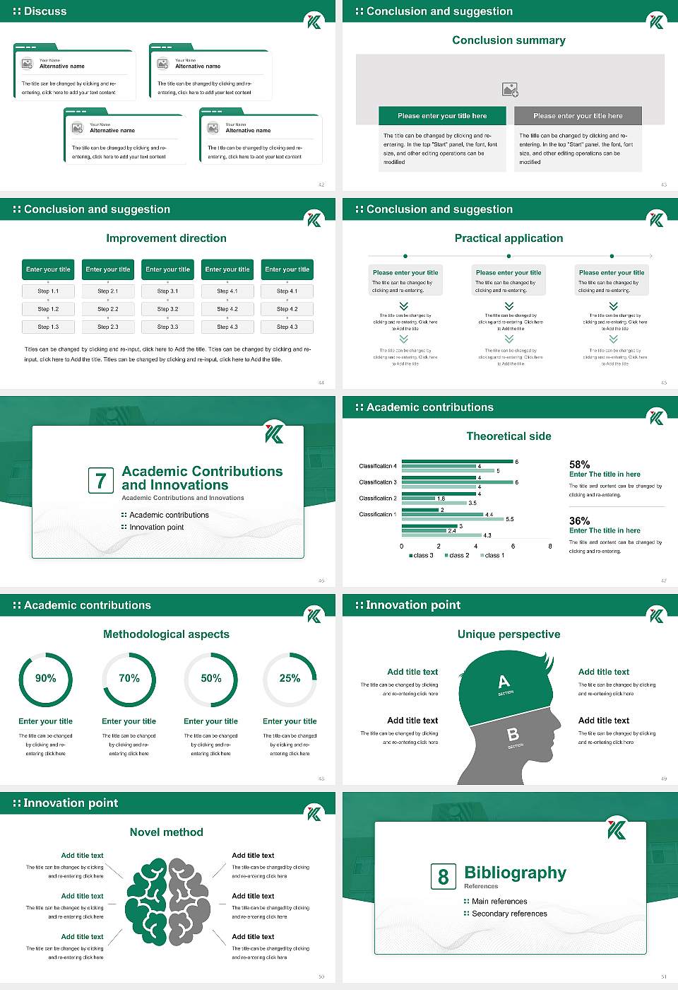 Kagoshima University Graduation Thesis Defense PPT Template16:9 ratio PPT effect preview image6