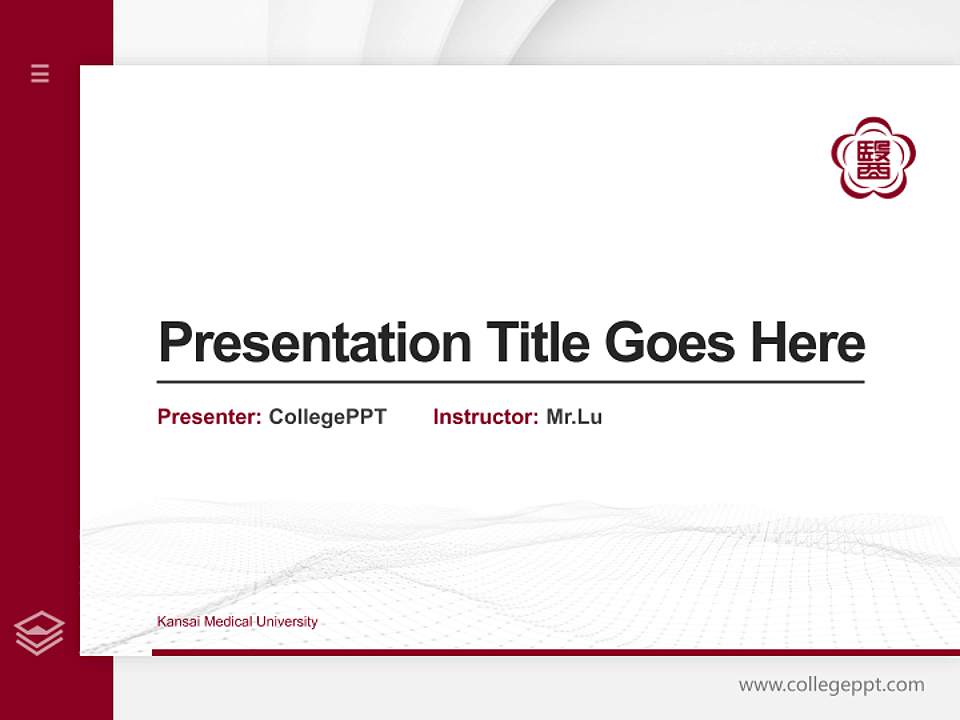 Kansai Medical University Thesis Proposal/Graduation Defense PPT Template4:3 ratio PPT effect preview image5