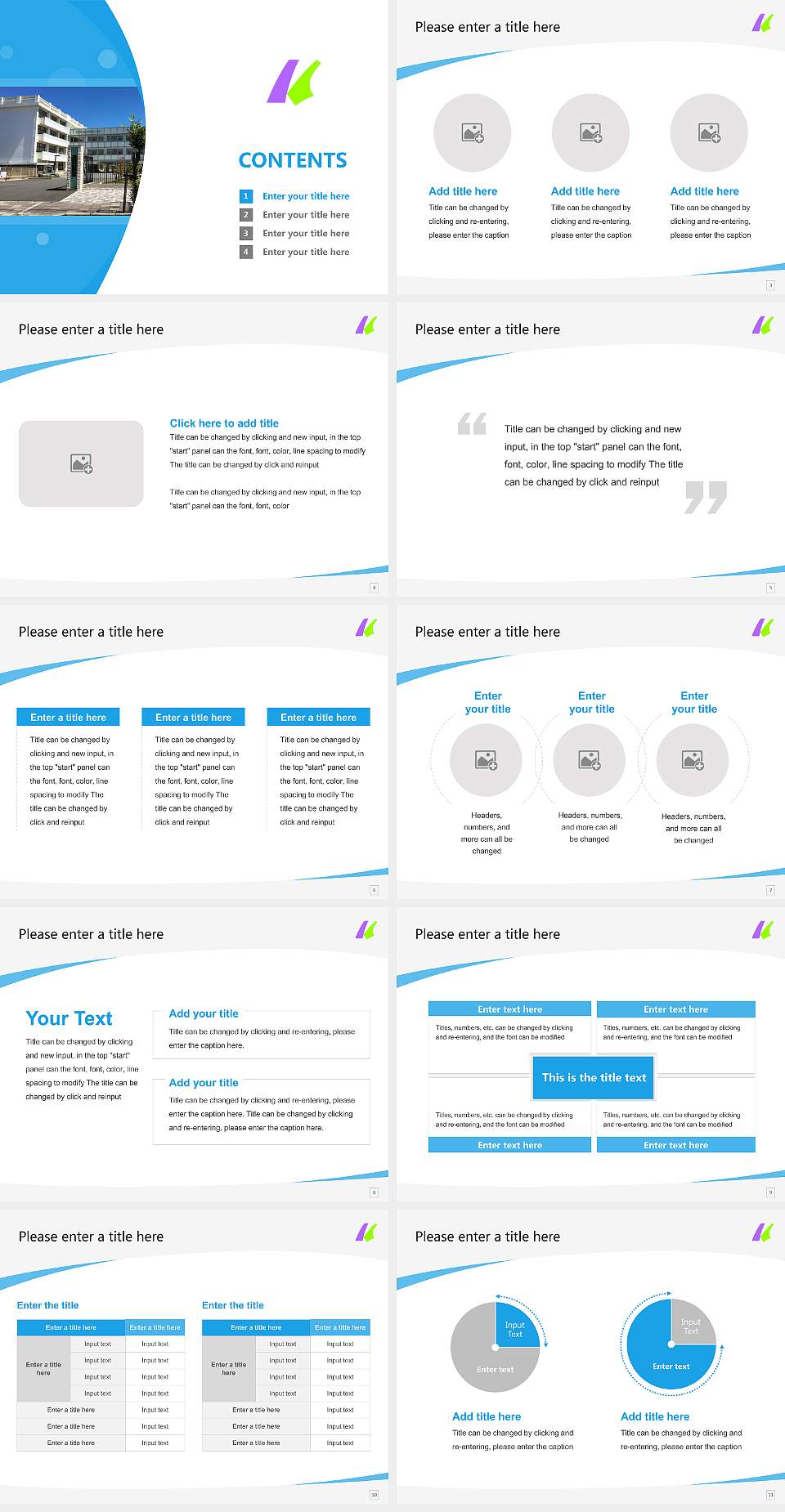Kansai University of Nursing and Health Sciences Course/Courseware Creation PPT Template4:3 ratio PPT effect preview image2