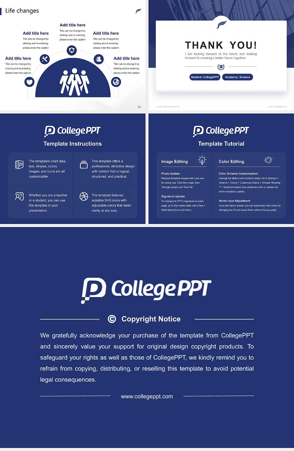 Junshin Gakuen University National Scholarship Defense PPT Template4:3 ratio PPT effect preview image4