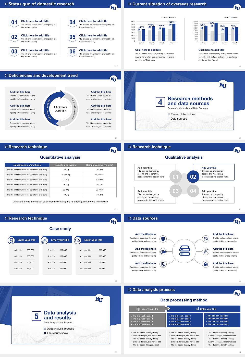 Kanagawa University Graduation Thesis Defense PPT Template16:9 ratio PPT effect preview image4