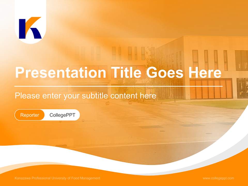 Kanazawa Professional University of Food Management Lecture Sharing and Networking Event PPT Template4:3 ratio PPT effect preview image4