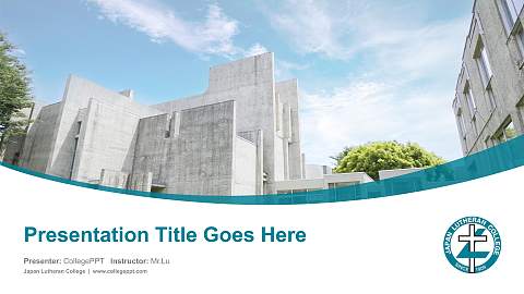 Japan Lutheran College Course/Courseware Creation PPT Template