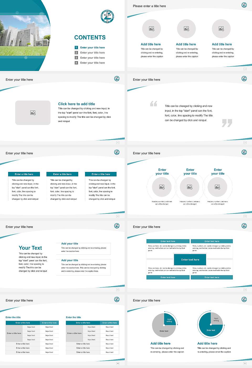 Japan Lutheran College Course/Courseware Creation PPT Template16:9 ratio PPT effect preview image2