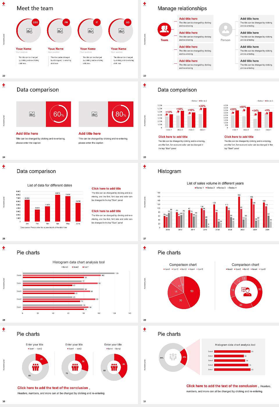 Japanese Red Cross Hokkaido College of Nursing Competition/Entrepreneurship Contest PPT Template16:9 ratio PPT effect preview image4