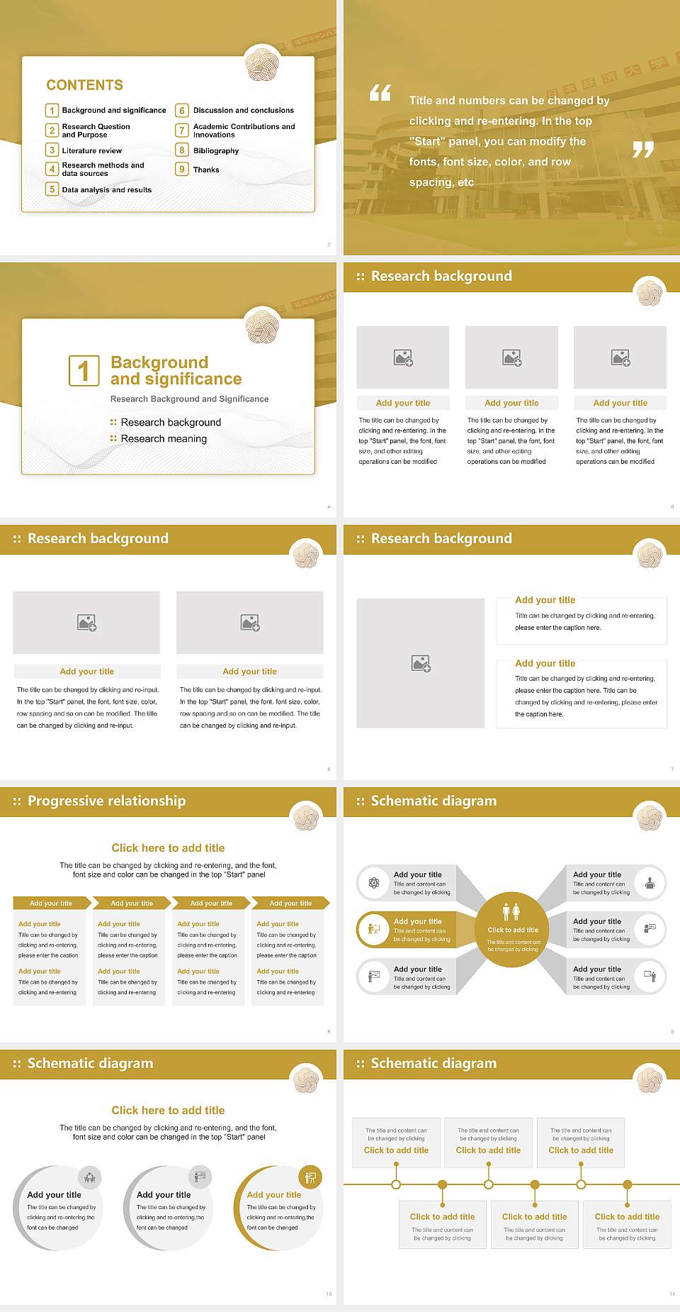 Japan University of Economics Graduation Thesis Defense PPT Template4:3 ratio PPT effect preview image2