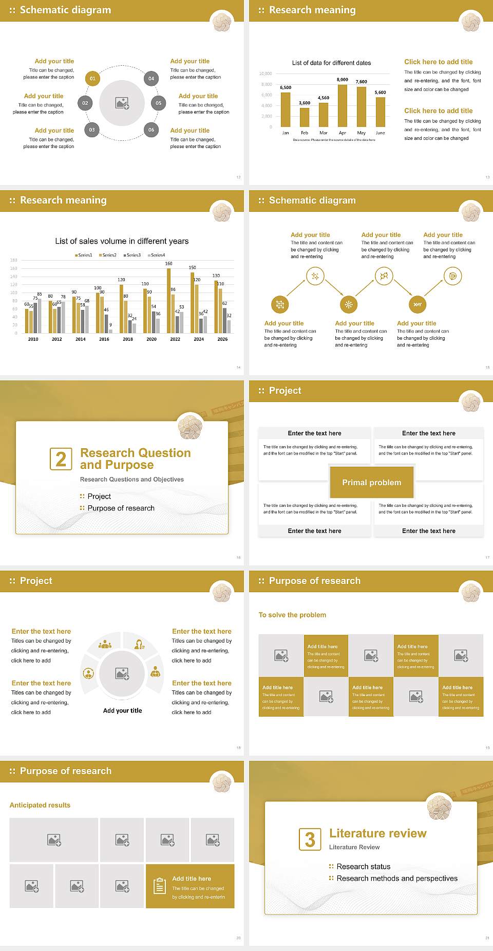 Japan University of Economics Graduation Thesis Defense PPT Template4:3 ratio PPT effect preview image3