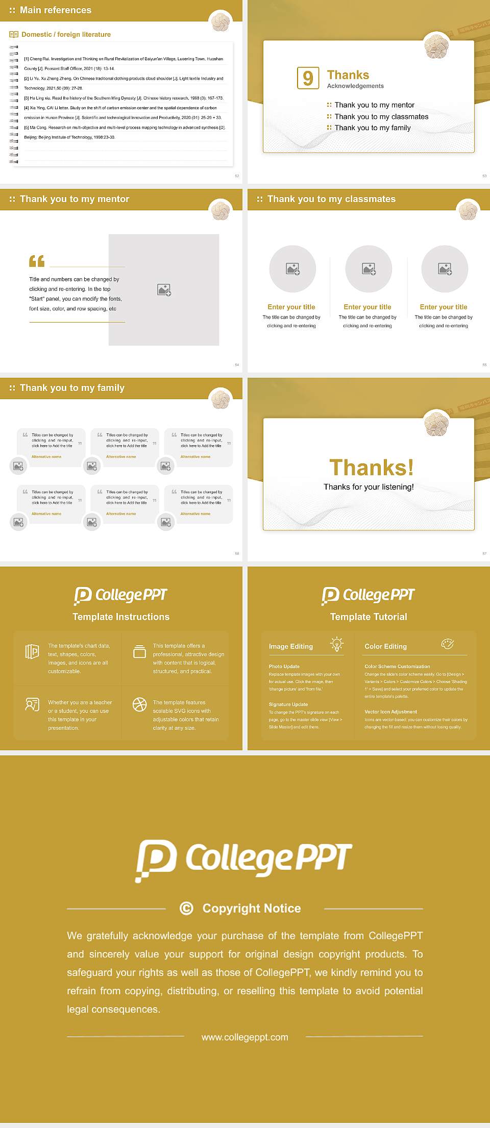 Japan University of Economics Graduation Thesis Defense PPT Template4:3 ratio PPT effect preview image7