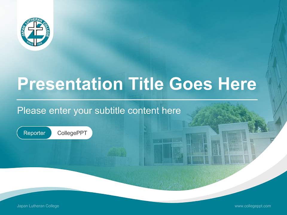 Japan Lutheran College Lecture Sharing and Networking Event PPT Template4:3 ratio PPT effect preview image4