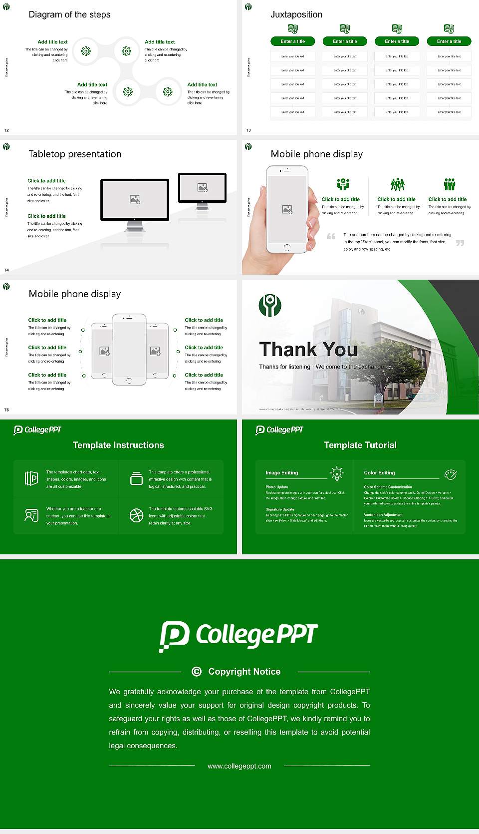 Kansai University of Social Welfare Competition/Entrepreneurship Contest PPT Template16:9 ratio PPT effect preview image9