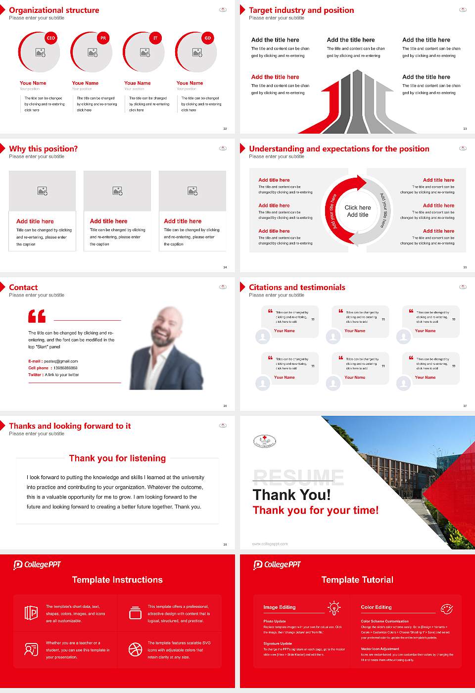 Japanese Red Cross College of Nursing Resume PPT Template16:9 ratio PPT effect preview image4