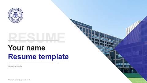 Kansai University Resume PPT Template