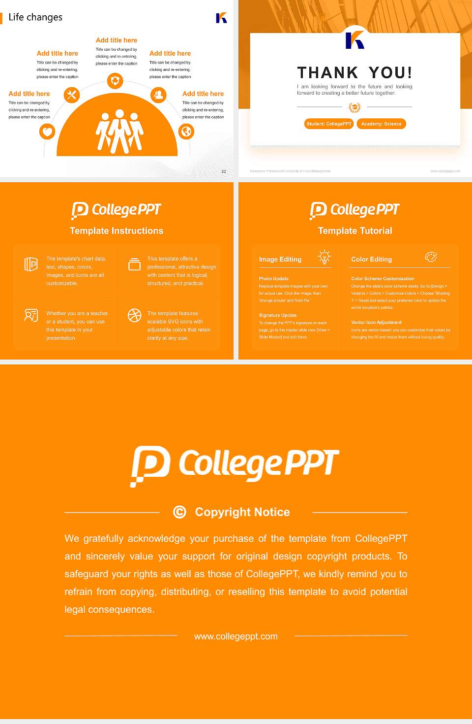 Kanazawa Professional University of Food Management National Scholarship Defense PPT Template4:3 ratio PPT effect preview image4
