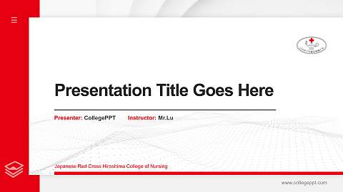 Japanese Red Cross Hiroshima College of Nursing Thesis Proposal/Graduation Defense PPT Template