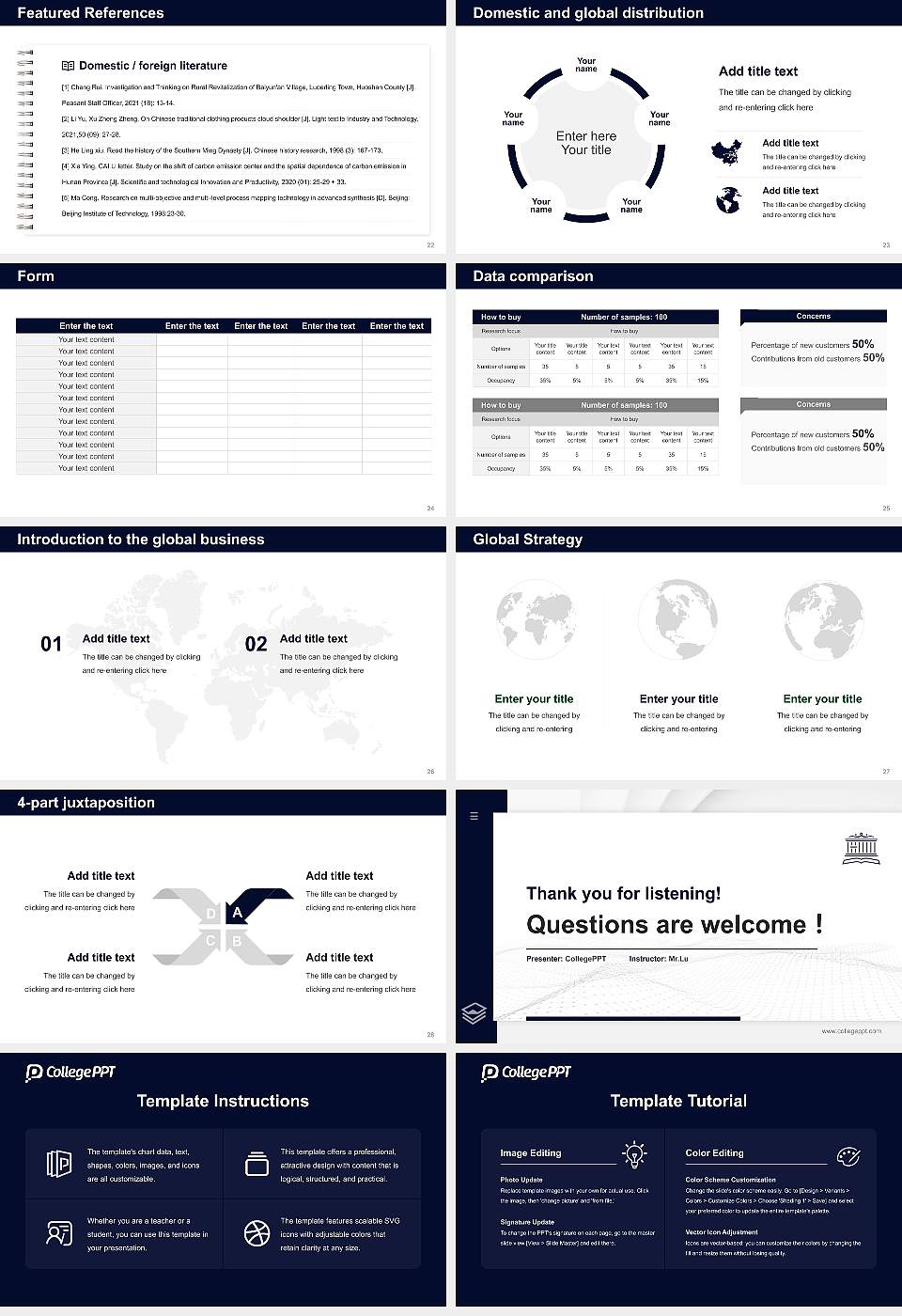 Kaichi International University Thesis Proposal/Graduation Defense PPT Template16:9 ratio PPT effect preview image4