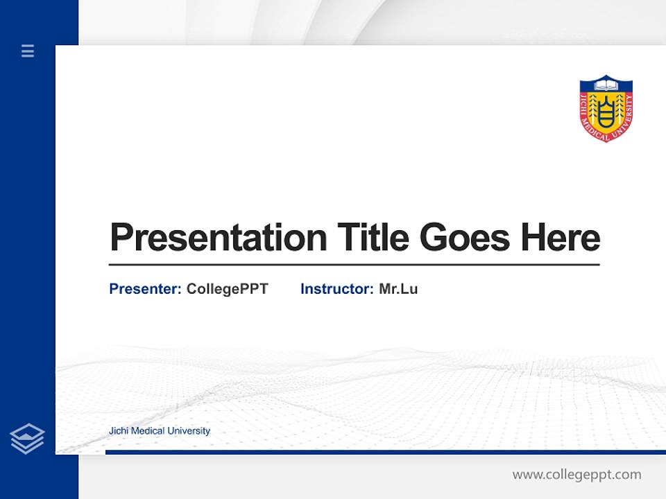 Jichi Medical University Thesis Proposal/Graduation Defense PPT Template4:3 ratio PPT effect preview image5
