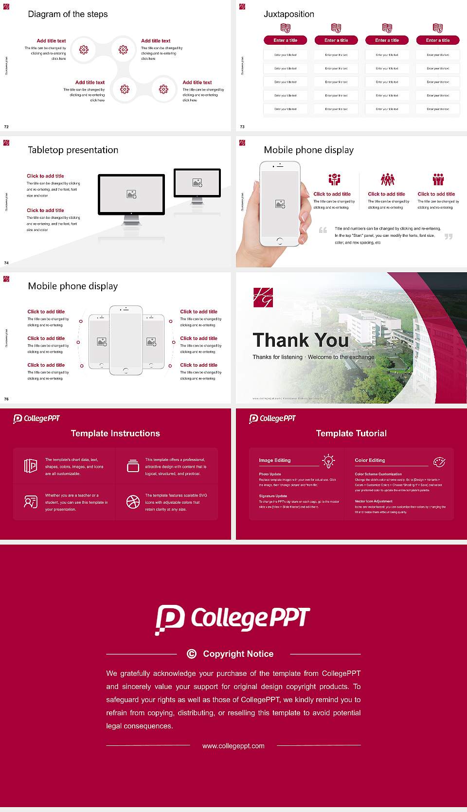 Kanazawa Gakuin University Competition/Entrepreneurship Contest PPT Template16:9 ratio PPT effect preview image9