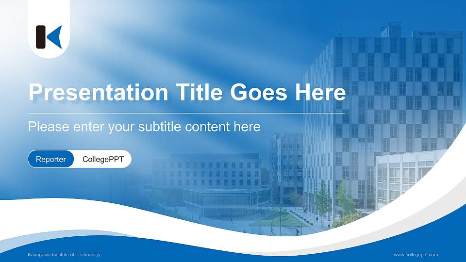 Kanagawa Institute of Technology Lecture Sharing and Networking Event PPT Template16:9 ratio PPT effect preview image