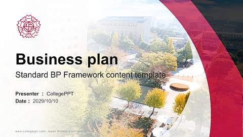 Japan Women’s University Competition/Entrepreneurship Contest PPT Template