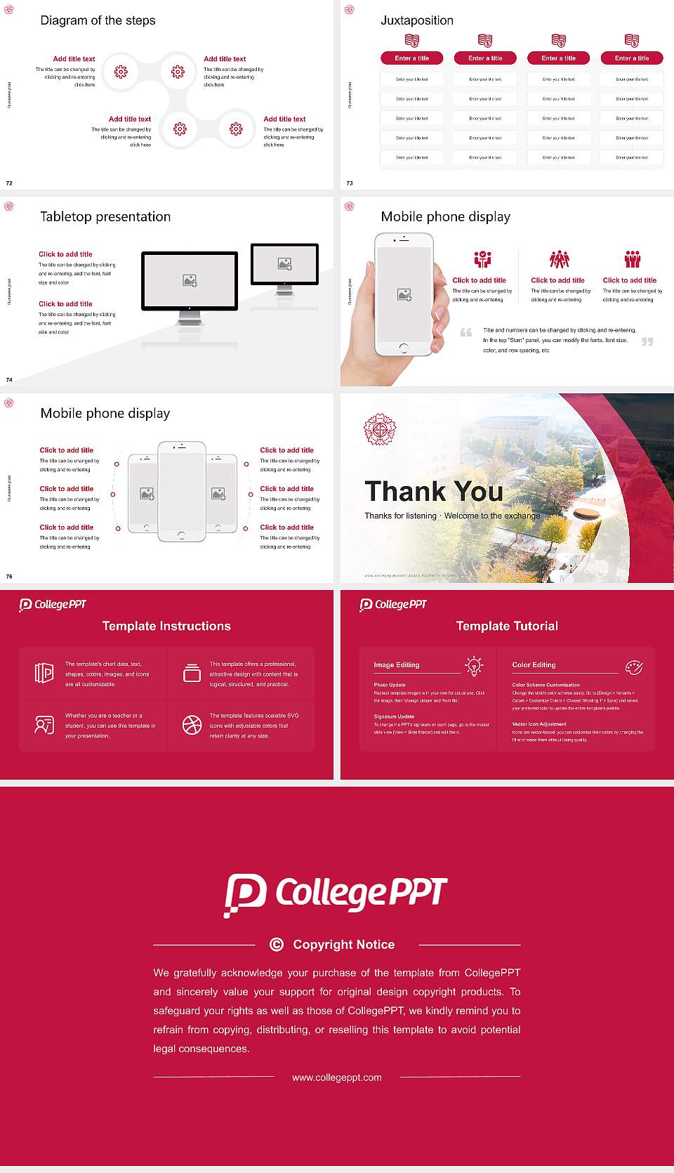 Japan Women’s University Competition/Entrepreneurship Contest PPT Template16:9 ratio PPT effect preview image9