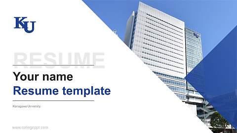Kanagawa University Resume PPT Template