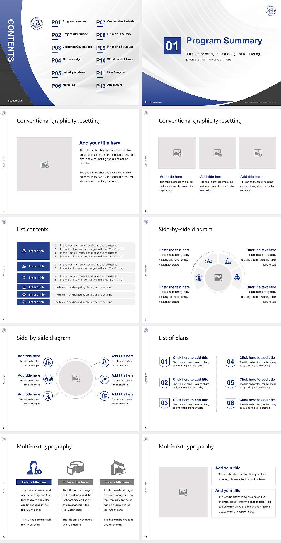 Kanagawa Dental University Competition/Entrepreneurship Contest PPT Template4:3 ratio PPT effect preview image2