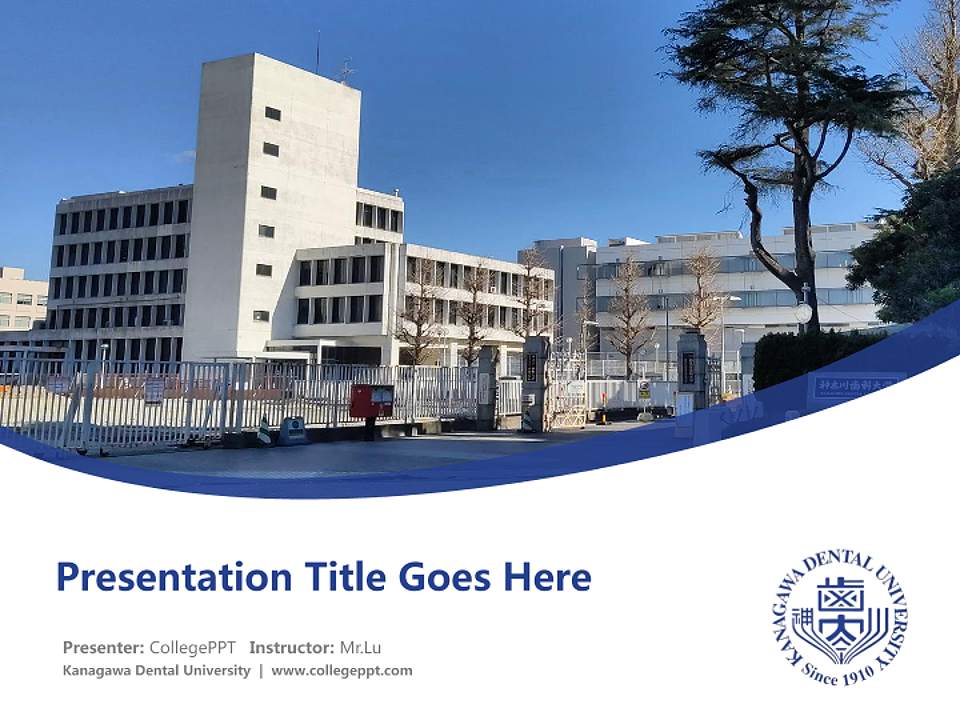 Kanagawa Dental University Course/Courseware Creation PPT Template4:3 ratio PPT effect preview image5