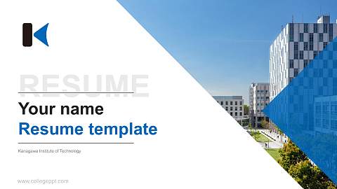 Kanagawa Institute of Technology Resume PPT Template