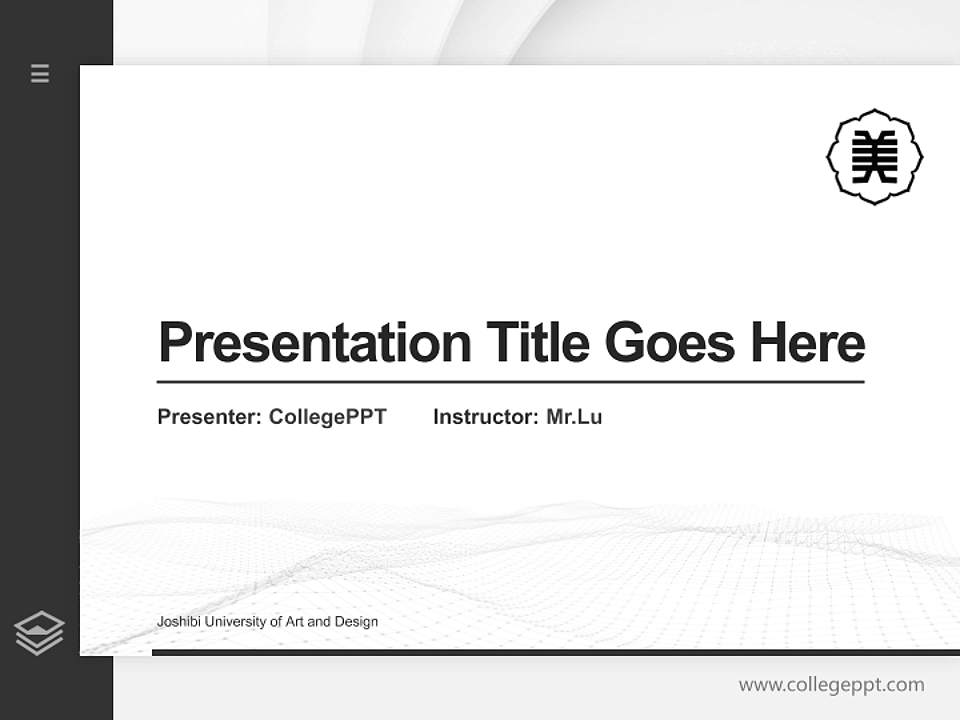 Joshibi University of Art and Design Thesis Proposal/Graduation Defense PPT Template4:3 ratio PPT effect preview image5