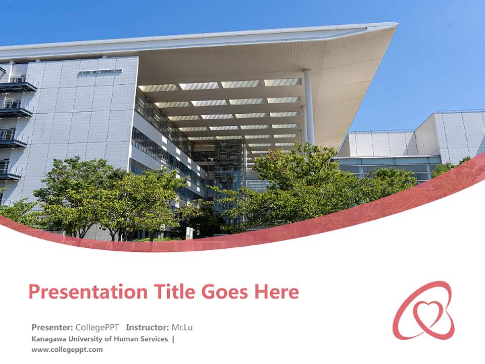 Kanagawa University of Human Services Course/Courseware Creation PPT Template4:3 ratio PPT effect preview image5