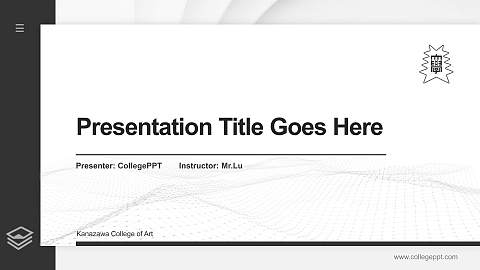 Kanazawa College of Art Thesis Proposal/Graduation Defense PPT Template
