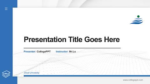 Jin-ai University Thesis Proposal/Graduation Defense PPT Template
