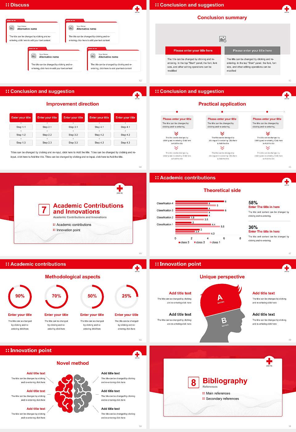 Japanese Red Cross Toyota College of Nursing Graduation Thesis Defense PPT Template16:9 ratio PPT effect preview image6