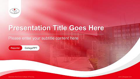Japanese Red Cross College of Nursing Lecture Sharing and Networking Event PPT Template
