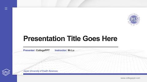 Japan University of Health Sciences Thesis Proposal/Graduation Defense PPT Template