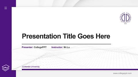 Juntendo University Thesis Proposal/Graduation Defense PPT Template