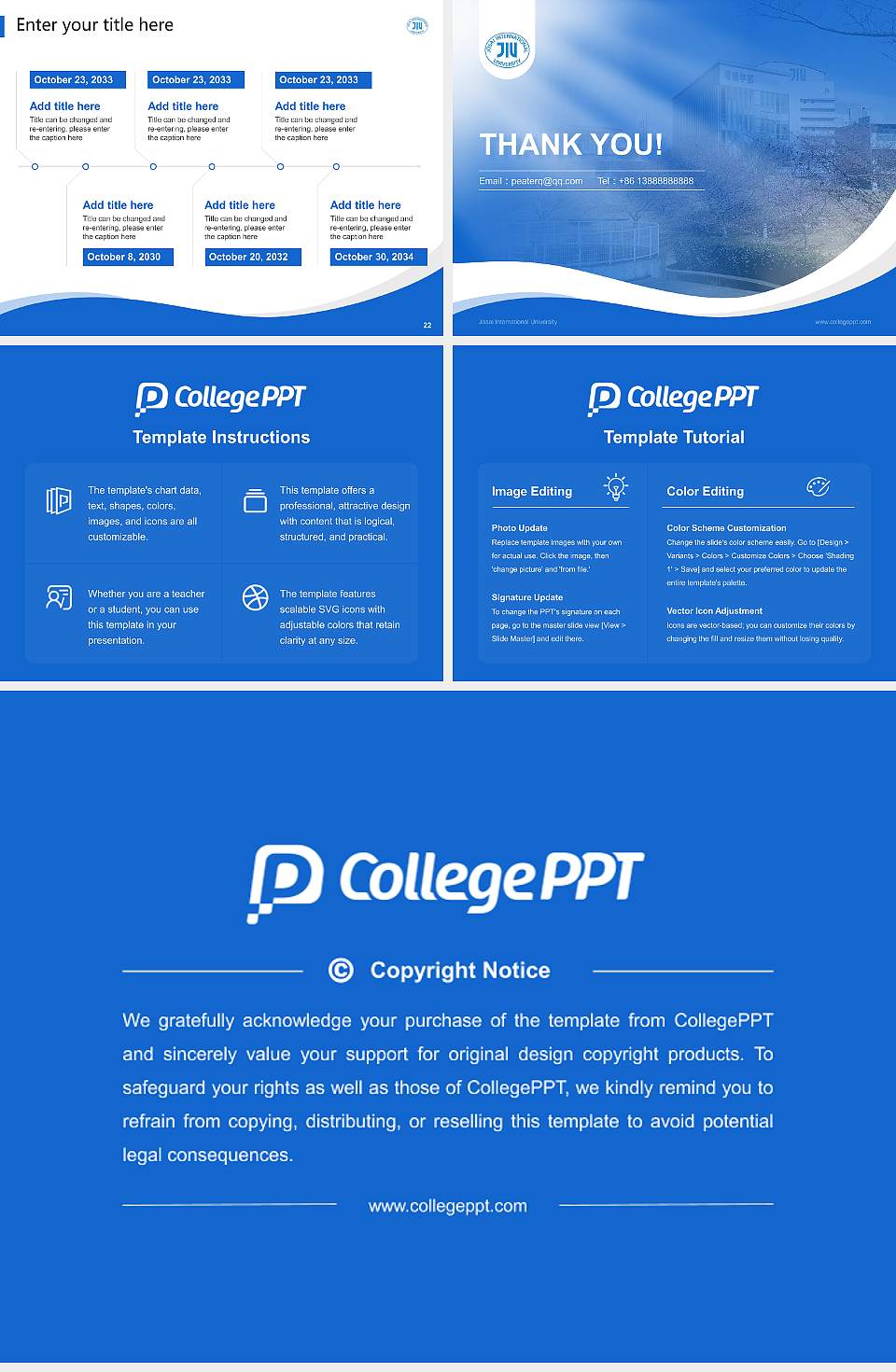 Josai International University Lecture Sharing and Networking Event PPT Template4:3 ratio PPT effect preview image4
