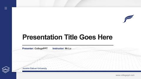 Junshin Gakuen University Thesis Proposal/Graduation Defense PPT Template