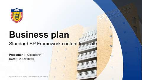 Jichi Medical University Competition/Entrepreneurship Contest PPT Template