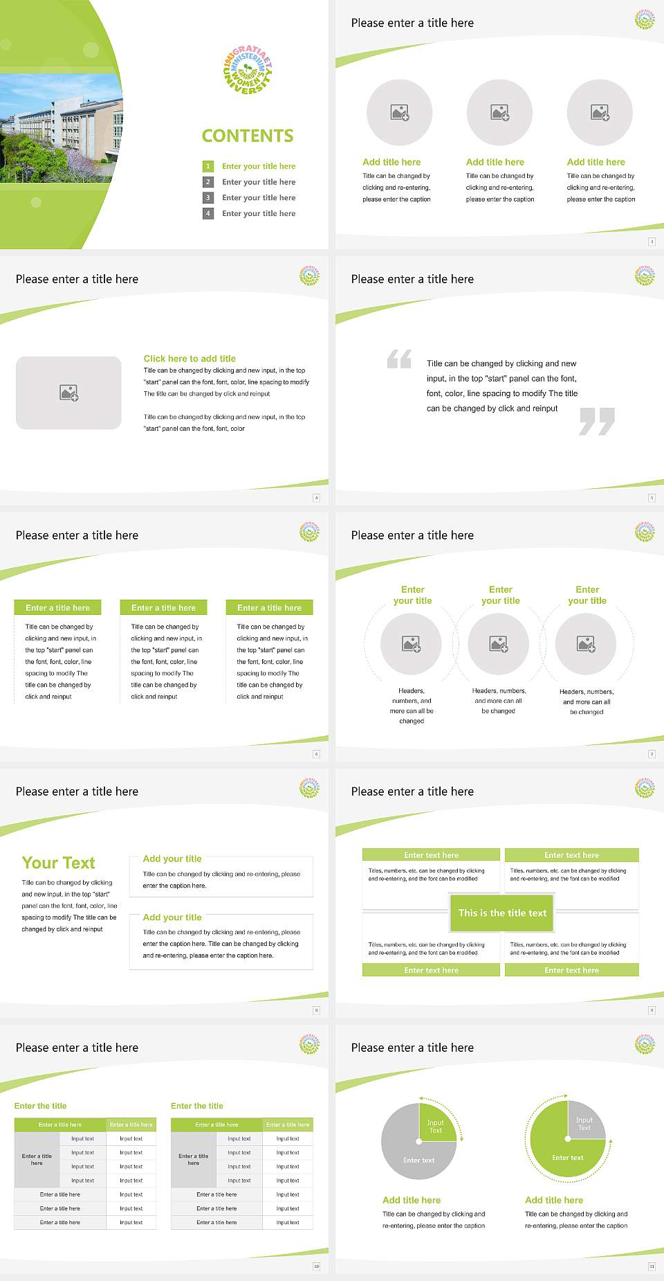 Kamakura Women’s University Course/Courseware Creation PPT Template4:3 ratio PPT effect preview image2