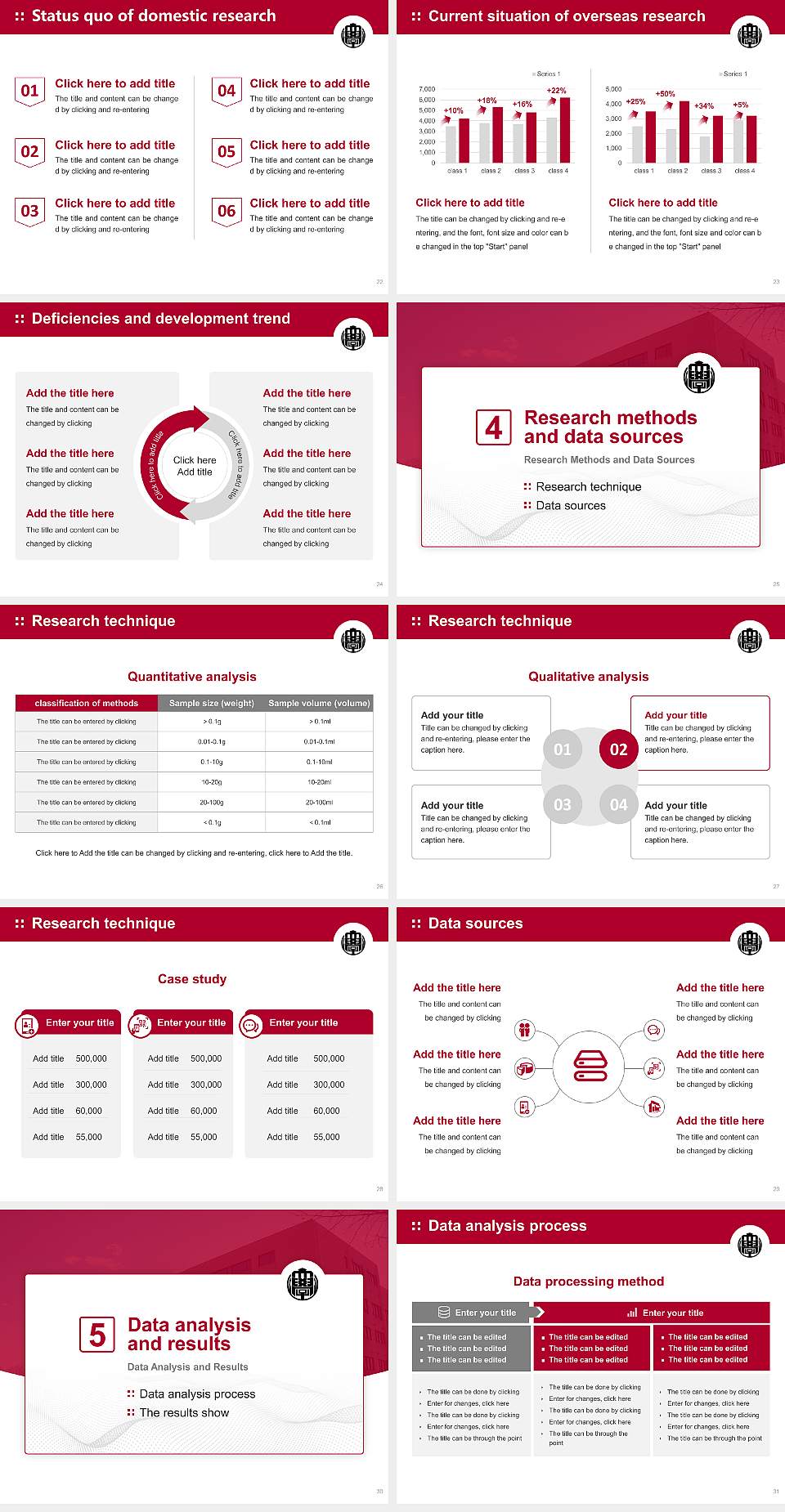 Jobu University Graduation Thesis Defense PPT Template4:3 ratio PPT effect preview image4