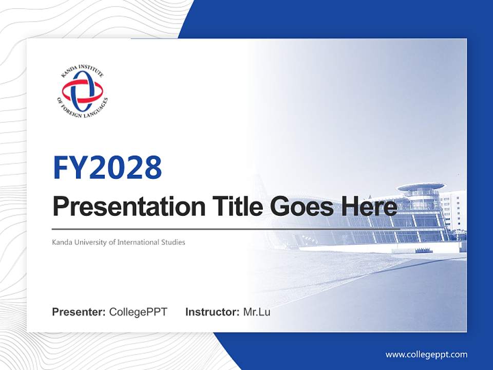 Kanda University of International Studies Academic Presentation/Research Findings Report PPT Template4:3 ratio PPT effect preview image5